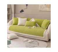 TRQQWEQQ Felpa Conejo Funda Sofa Fundas para Sofa Antideslizante Fundas Sofa Antipelos Mascotas Anti Gatos Perros Y Mascotas(Green,110 * 240cm/43.3 * 94.4 IN)