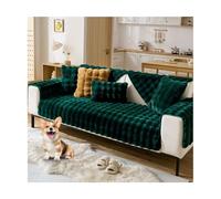 TRQQWEQQ Felpa Conejo Funda Sofa Fundas para Sofa Antideslizante Protector De Muebles para Mascotas Anti Gatos Perros Y Mascotas(Green,110 * 180cm)