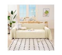 TRQQWEQQ Funda De Felpilla Lavable En Forma Fundas Sofa Antipelos Mascotas Sofá Acolchado Reversible Chenilla para Sofá En Forma De L Sofá Esquinero(Beige,180 * 230cm)