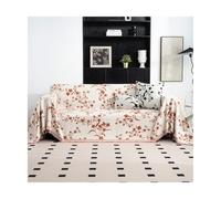 TRQQWEQQ Funda De Sofá Chenilla Reversible Funda De Sofá Modular con Borlas Funda Sofa Gatos Y Perros Mascotas para Sección Principal Y Chaise(Orange,180 * 260cm)