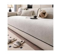 TRQQWEQQ Funda De Sofá De Chenilla Antideslizante Protector De Sofa Lavable En Máquina Funda Asiento Sofa Apta para La Mayoría De Sofás Estándar(Beige,70 * 150cm)