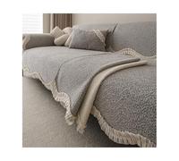 TRQQWEQQ Funda De Sofá De Chenilla con Diseño De Espiga Fundas para Sofa Antideslizante Súper Suave Funda Cojin Sofa para Salón(Gray,70 * 120cm)