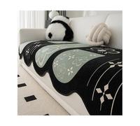 TRQQWEQQ Funda De Sofá De Chenilla De Cómodo Antideslizante Cubre Sofa Chaise Longue Lavable En Máquina Fundas De Cojín para Salón(Green,90 * 180cm)