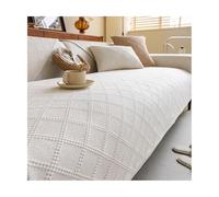 TRQQWEQQ Funda De Sofá De Lino con Diseño De Espiga Fundas para Sofa Antideslizante Súper Suave Funda Cojin Sofa para Salón(Beige,70 * 150cm)