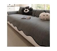 TRQQWEQQ Funda De Sofá Suave De Chenilla Antideslizante Protector para Sofás Lavable Funda Cojin Sofa Protege El Sofá De Arañazos para El Salón(Gray,70 * 120cm)