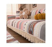 TRQQWEQQ Lino Suave Funda Sofa Funda De Sofá con Base Antideslizante Funda Sofá Acolchado para Sala De Estar Todos Los Sofás(H,70 * 90CM)