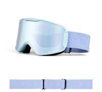 TRRDB Elegantes gafas de esquí para hombres y mujeres, gafas antivaho, gafas de protección contra la ceguera de la nieve, equipo de esquí, azul cielo +