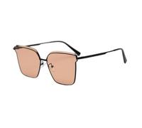 TRRDB Gafas de sol polarizadas de metal y nailon para mujer, para viajes al aire libre, marco grande, lentes de sol polarizados, C3, 145*152*54mm