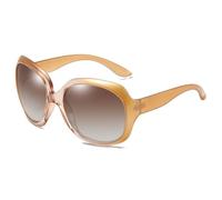 TRRDB Gafas de sol polarizadas para mujer, para fotografía de calle, viajes, conducción, lentes de sol anti-ultravioleta, Champán, 123*134*39mm