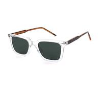 TRRDB Gafas de sol retro para hombre y mujer, con montura cuadrada, lentes de sol polarizados con protección UV, C6, 150*146*44mm