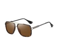TRRDB Lentes de sol fotocromáticos polarizados de metal con protección UV para hombre