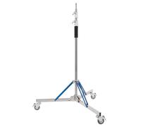 Trrose Soporte de luz resistente con rueda giratoria: soporte de luz ajustable de 320 cm con acero inoxidable, alta estabilidad y movilidad, soporte de luz para fotografía estroboscópica, softbox,