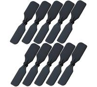 Trrymbbe 10 Piezas de hélice de avión RC RC 1.2 '' hélices de avión de plástico aerodinámico Tiempo de Vuelo de configuración fácil extendida para Motores de Copa Hueca de Apertura de 0.7 mm