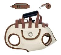 Trrymbbe Dog Lift Harness, Adjustable & Soft Dog Sling Carrier with Detachable Hand Grip, Ideal for Senior, Injured, Disabled, Surgery Rehabilitation, L