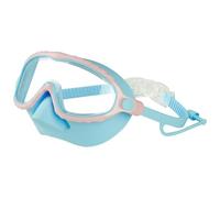 Trrymbbe Kids Goggles with Nose Cover, HD Wide View Anti-Fog Toddler Swim Goggles, No Leak Adjustable Clip on Swim Mask for Kids Youth 4-16, Blue