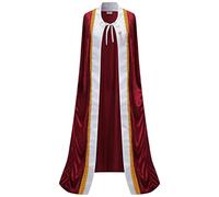 Trrymbbe King Cape, Noble King Costume for Men and Women, Adult Queen Cape Robe for Halloween, Christmas, Birthday Party, School Activities, M