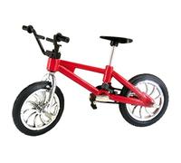 Trrymbbe Mini BMX Bike 4.1x2.8 '' Bike de Dedo de aleación Realista con auténtico Toy de Miniatura Coleccionable para Casas de muñecas y Accesorios fotográficos Finger BMX