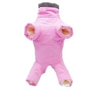 Trrymbbe Pedra Impermeable para Perros Pet Ropa de Invierno Chaqueta Tibia Cazón de vellón Chaqueta de Mascotas Cuatro piernas para Invierno xdog lellón Forrado