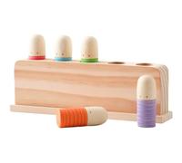 Trrymbbe Pop-up Pop-up Toy Rainbow Color Press & - Juguete Play-On Wooden Toys Educational Toys de Madera para el hogar, Preescolar, Regalos para niños pequeños educativos
