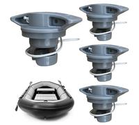 Trrymbbe Reemplazos de válvulas de Tabla de Remo de 4 Piezas, válvula de Aire Inflable para Botes a Prueba de Fugas 2x2 con Cuerda para Tapones para Kayak, balsa Inflable para Botes