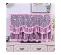 TRRYUIP Fundas Para Televisores De Exterior Encienda El Televisor Sin Quitar La Cubierta Antipolvo For TV De Marco Completo(Pink,55 inches)