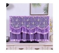 TRRYUIP Fundas Para Televisores De Exterior Encienda El Televisor Sin Quitar La Cubierta Antipolvo For TV De Marco Completo(Purple,50 inches)