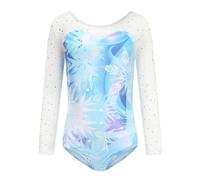 TRRYUIP Maillot Gimnasia Ritmica Niña Body de Gimnasia for niñas, Trajes Baile Ballet, Leotardo Manga Larga, Ropa for Entrenamiento for 5 a 12 años(Size 12 for 11-12Y)