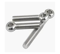 TRRYUIP Pernos de Ojo 5/2/1 piezas Perno de enlace anillo Ojo pez Tornillo orificio deslizante M5 M6 M8 M10 M12 M16 GB798 304 Acero inoxidable
