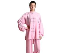 TRRYUIP Trajes de Tai Chi Ropa tradicional de manga larga Wushu TaiChi hombres uniforme kung-fu traje uniformes Tai Chi ropa ejercicio(Color10,XL)
