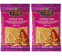 TRS, Garbanzos Demi (Chana Dall), (1 X 500 GR) (Paquete de 2)