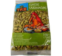 TRS Green Cardamom Elaichi 50 Gramos Cardamomo Verde Especia India