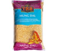TRS Mung Dal 2 kg - Lentejas Amarillas Partidas y Peladas, Legumbres del Sur de Asia para Recetas Tradicionales, Moong Dal