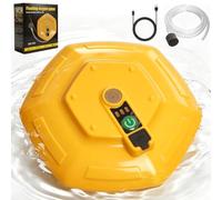 TRSAIM Aireador flotante y recargable, IPX7 impermeable, bomba de oxígeno portátil de 3000 mAh, aireador silencioso para cubos de cebo vivos, tanques de peces y viajes de pesca, carga tipo C, para 5