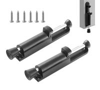 Trsnzul 2 Piezas Tope de Puerta de Metal con Resorte Portátil, Tope Puerta Retenedor Pedal Sujeta Puertas Suelo con Tornillos para Puertas de Balcón Interiores y Exteriores