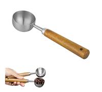 Trsnzul Cuchara Medidora de Café, Cacito Dosificador Creatina de Café, Cuchara Medidora te Matcha, con Mango Largo de Madera, para Cacao en Polvo, Harina y Mucho más, Azúcar, Leche en Polvo (15ml)