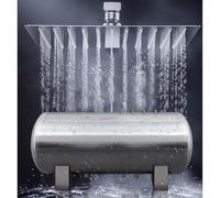 TRTDYFKH Tanque de Agua a presión, for Ducha de Camping, contenedores de Almacenamiento de Emergencia con Bomba de Pozo doméstico con Kit de instalación Completo(52.8Gal/200L - 95x65cm)