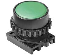 TRU Components TC-10343988 S3PR-P1G Pulsador Botón Verde Estándar (Satinado)