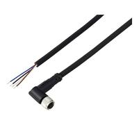 TRU COMPONENTS TC-13751824 - Cable de conexión M8 x 1 hembra, acodado 2 m, número de polos: 4, 1 ud