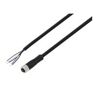 TRU COMPONENTS TC-13751956 - Cable de conexión M8 x 1 hembra, recto 2 m, número de polos: 5, 1 ud
