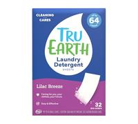 Tru Earth Eco-Strips - Tiras de detergente para ropa, 32 cargas, sin embalaje de plástico, ultra concentradas, premedidas, fáciles de almacenar, para lavar a máquina y a mano, color lila