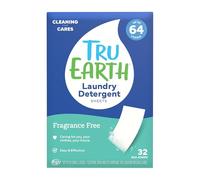 Tru Earth Tiras ecológicas de detergente para ropa (sin fragancia/sin perfume), hojas de detergente ecológico ultraconcentrado hipoalergénico y biodegradable sin plástico