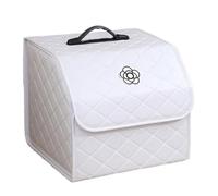 Tru-nk - Organizador plegable de piel sintética para maletero de coche, multiuso, portátil, para SUV, sedán, camioneta, RV, para debajo del asiento, hogar, escritorio, dormitorio