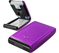 TRU VIRTU Estuche Tarjetas de Crédito Aluminio RFID Lila RAZOR