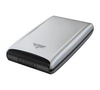 TRU Virtu® Funda de Aluminio para Tarjetas de crédito Arrow Silver I Funda para Tarjetas I Protección RFID NFC I Cartera de Aluminio de máxima Calidad I Cartera Delgada I Funda para Tarjetas