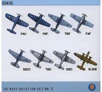(TRU03418) - Trumpeter 1:700 - US Navy Aviation Set WW II