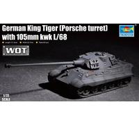 (TRU07161) - Trumpeter 1:72 - German King Tiger(Porsche) 105mm kWh L/68