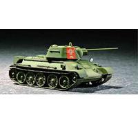 Soviet T-34/76 Mod. 1943 Tanque 1:72 Plástico Modelo Kit Trumpeter