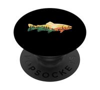 Trucha Montaña Escena Pesca al aire libre Puesta del sol Bosque PopSockets PopGrip Adhesivo