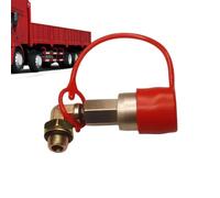 Truck Air Valve - 90° Brass Elbow, Lockable Quick Connect, Heavy Duty, with