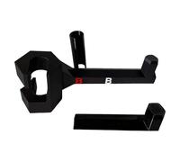 Truck Bow Holder Mount, Twist On Headrest with Secure Fit for Stability, Seat Back Storage Rack with Easy Installation and Heavy Duty Design, Hunting Accessory for Vehicles SUV Automobile Long Driving